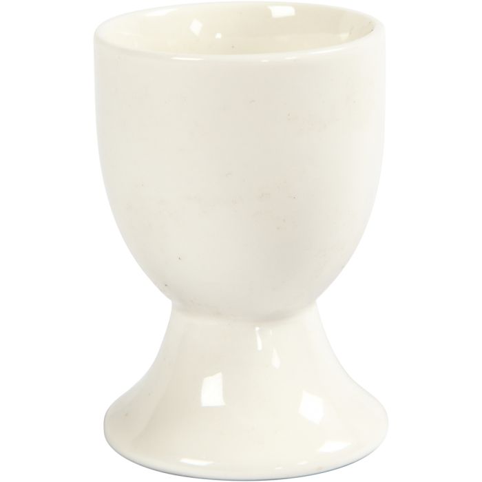 Coquetiers, H: 6,5 cm, blanc cassé, 12 pièce/ 1 boîte