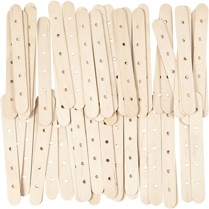 Bâtonnets de construction, L : 15 cm, L : 1,8 cm, diamètre intérieur 4 mm, 500 pièces/ 1 Pq.