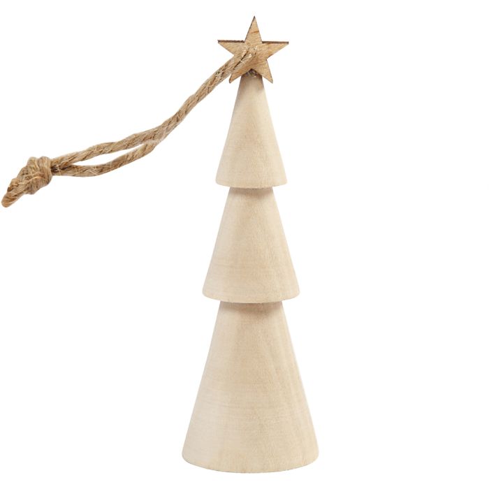 Sapin de Noël, H : 9 cm, 1 pièce