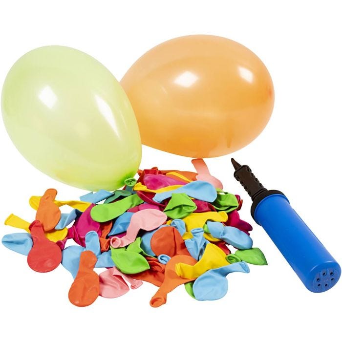 Set de ballonnet avec pompe, 1 Pq.