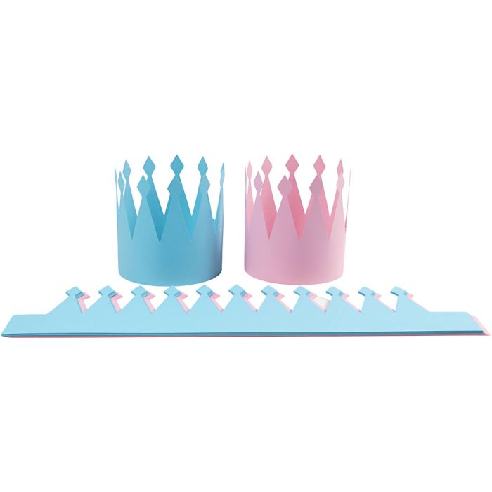 H : 18 cm, L : 66 cm, bleu clair, rouge clair, 20 pièces/ 1 Pq.