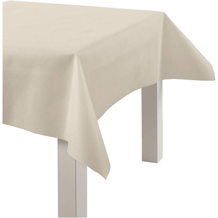Nappe en Similicuir, L : 125 cm, 70 gr, crème, 10 m/ 1 rouleau