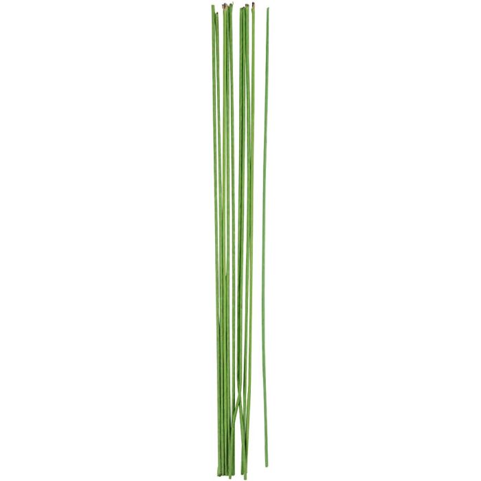 Fil métallique fleuriste, L: 30 cm, L: 2 mm, vert, 20 pièce/ 1 Pq.