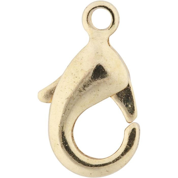 Fermoirs mousquetons, L : 10,1 mm, doré, 5 pièces/ 1 Pq.