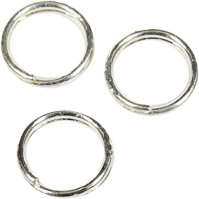 Anneaux brisés, d 5 mm, argenté, 300 pièces/ 1 Pq.