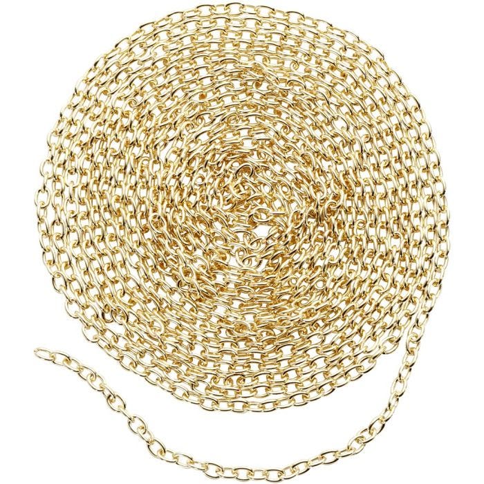 Jaseron, L : 2 mm, doré, 20 m/ 1 Pq.