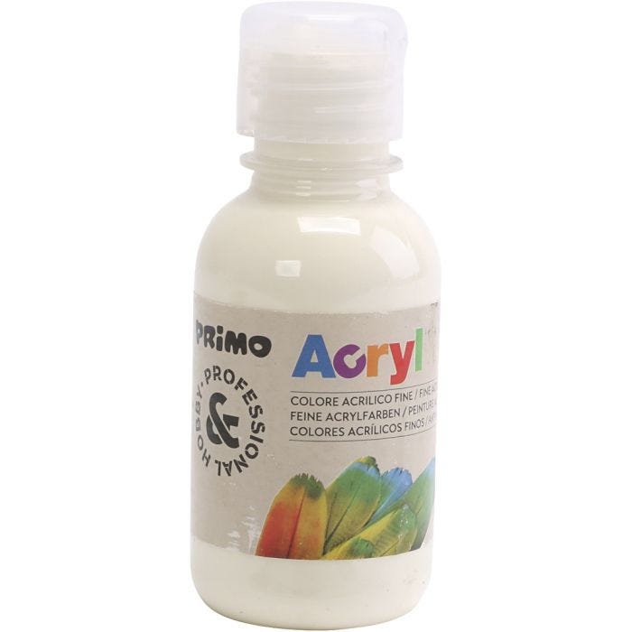 Peinture acrylique de luxe PRIMO, ivoire, 125 ml/ 1 flacon