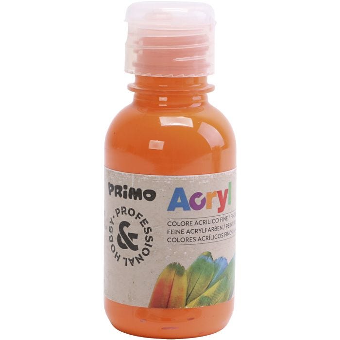 Peinture acrylique de luxe PRIMO, orange, 125 ml/ 1 flacon