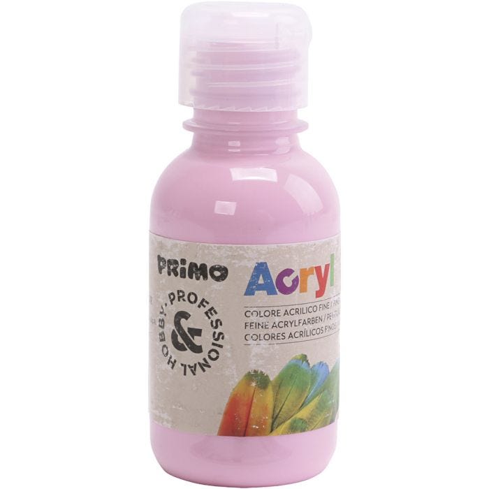 Peinture acrylique de luxe PRIMO, rose clair, 125 ml/ 1 flacon