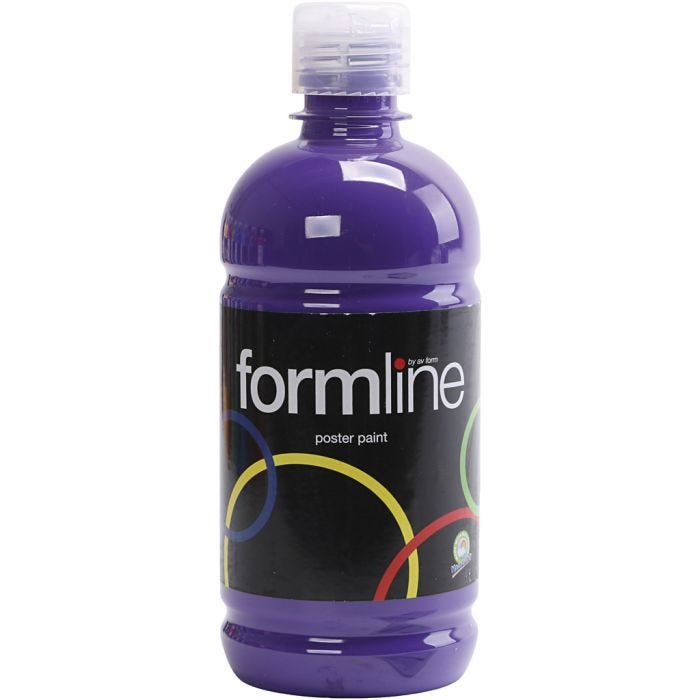 Peinture à la détrempe Mate, violet, 500 ml/ 1 flacon