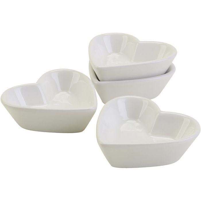Bols en forme de coeurs, d 8 cm, 12 pièces/ 1 Pq.