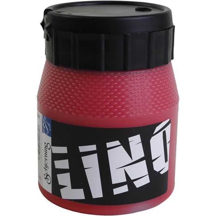Encre pour Linogravure, rouge, 250 ml/ 1 boîte