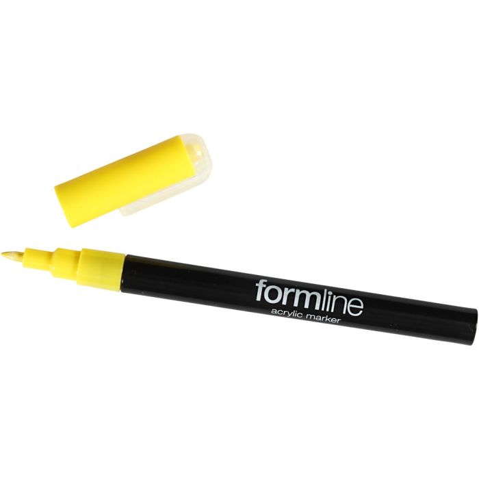 Feutre acrylique formline, 0,7 mm, jaune, 1 pièce