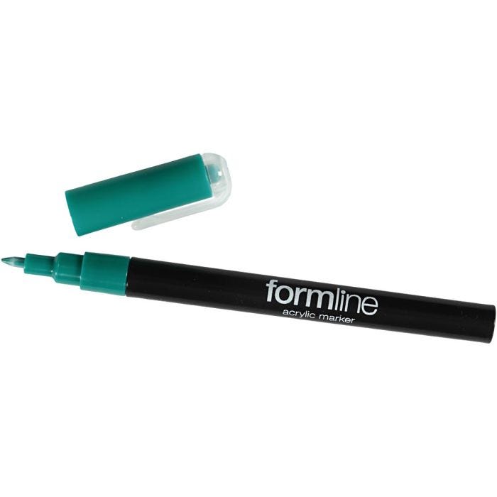 Feutre acrylique formline, 0,7 mm, vert, 1 pièce