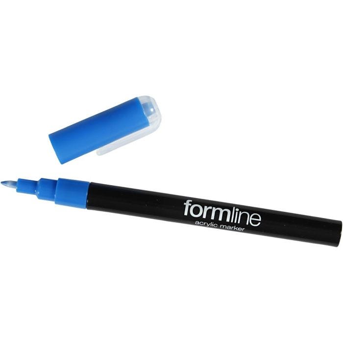 Feutre acrylique formline, 0,7 mm, bleu, 1 pièce
