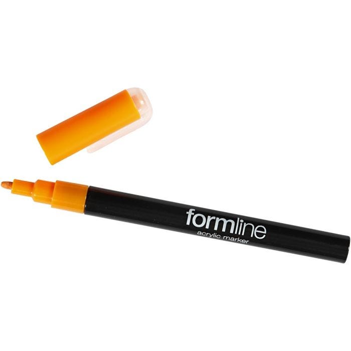 Feutre acrylique formline, 0,9-1,3 mm, orange, 1 pièce