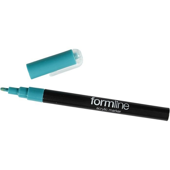 Feutre acrylique formline, 0,9-1,3 mm, turquoise, 1 pièce