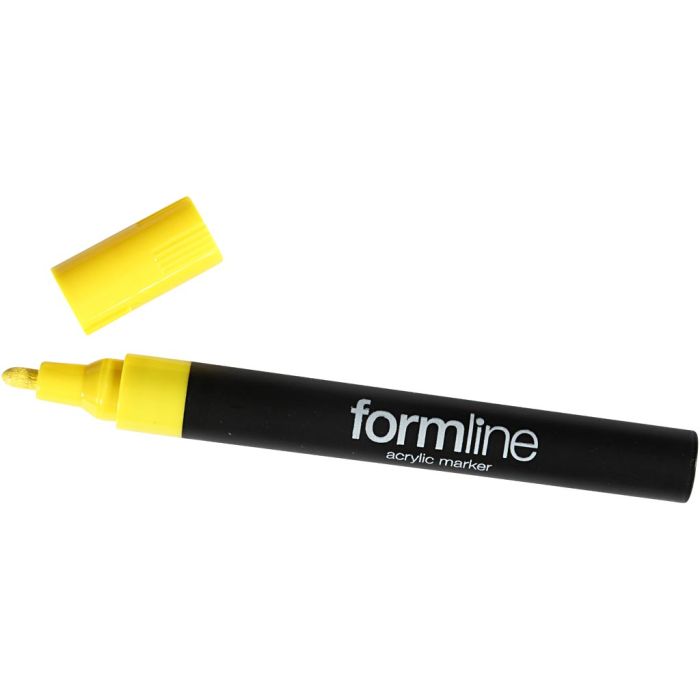 Feutre acrylique formline, 2.5 mm, jaune, 1 pièce