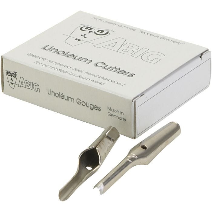 Couteaux pour lino, 2 u, 10 pièces/ 1 Pq.