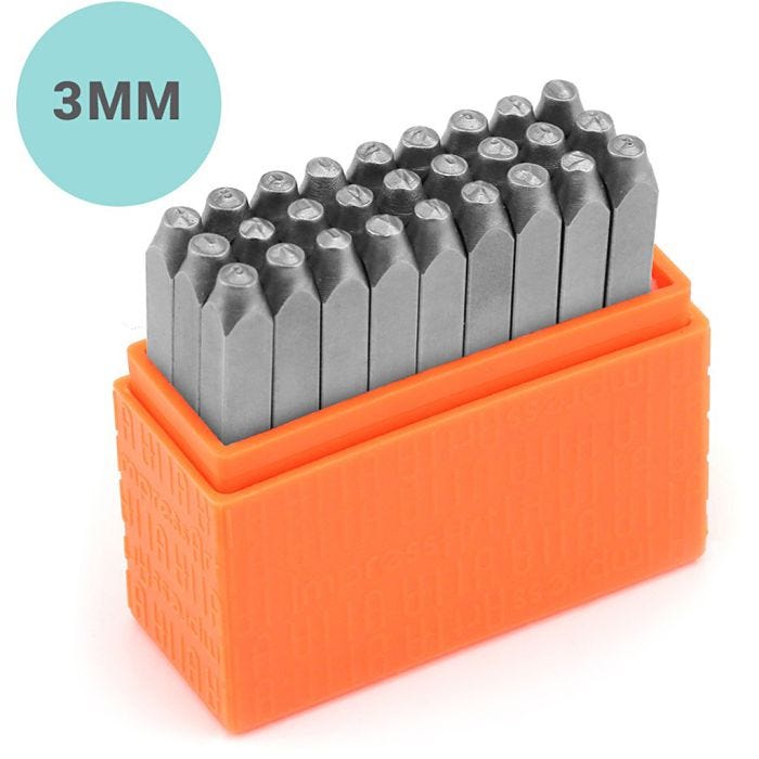 Set de tampons relief, Minuscules, dim. 3 mm, Police: marin , 27 pièces/ 1 set