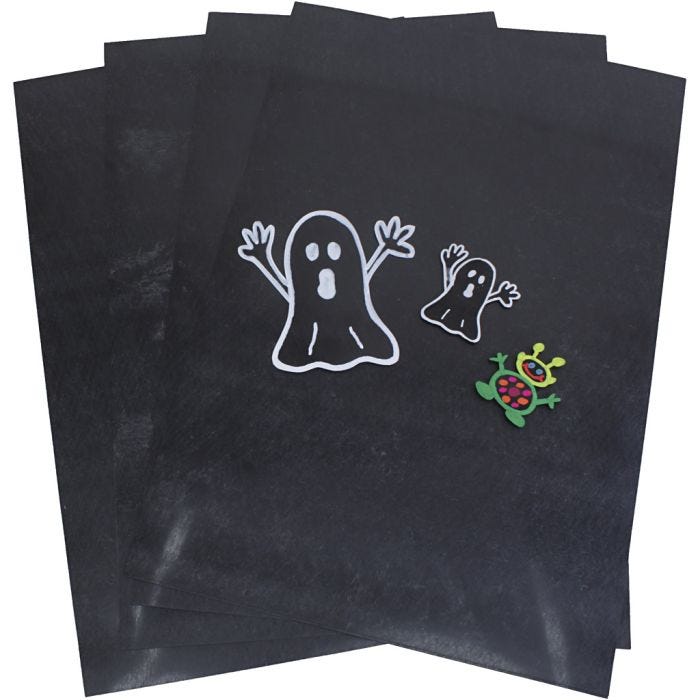 Feuilles de plastique thermorétractable, A4, noir, 50 flles/ 1 Pq.