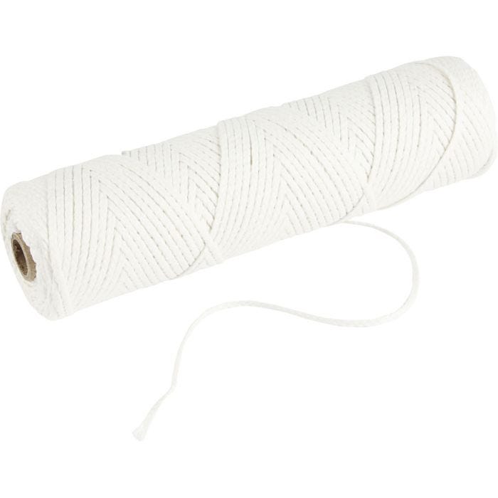 Mèche, Adapté aux bougies trempées (dia. 15-22 mm) et aux bougies moulées (dia. 40-60 mm) , 100 gr, 50 m/ 1 rouleau