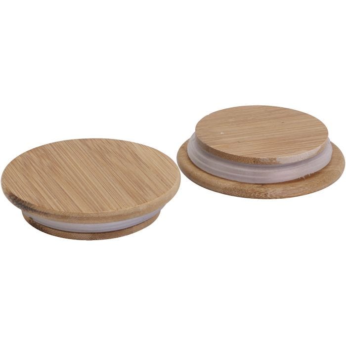 Couvercle en bois avec joint en caoutchouc, d 9 cm, 12 pièces/ 1 Pq.