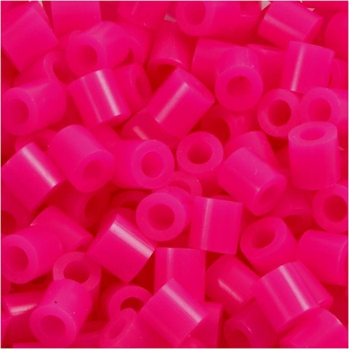 Perles à repasser, dim. 5x5 mm, diamètre intérieur 2,5 mm, medium, cerise (32258), 1100 pièces/ 1 Pq.