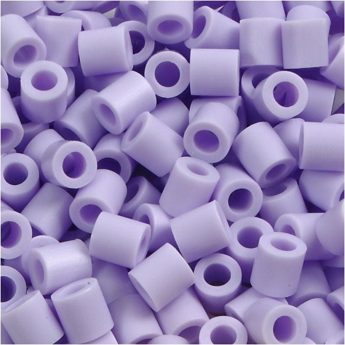 Perles à repasser, dim. 5x5 mm, diamètre intérieur 2,5 mm, medium, lila (32245), 6000 pièces/ 1 Pq.