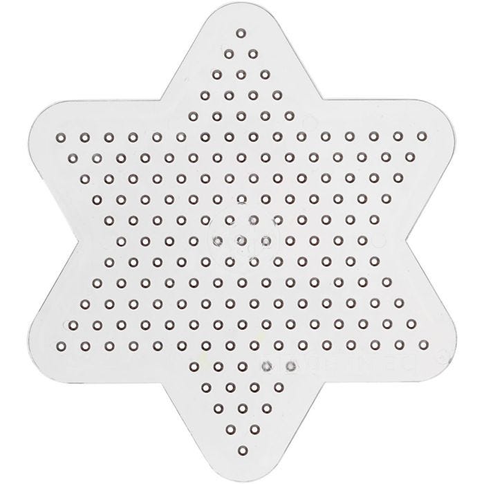 Plaque à picots, petite étoile, d 10 cm, medium, 10 pièces/ 1 Pq.