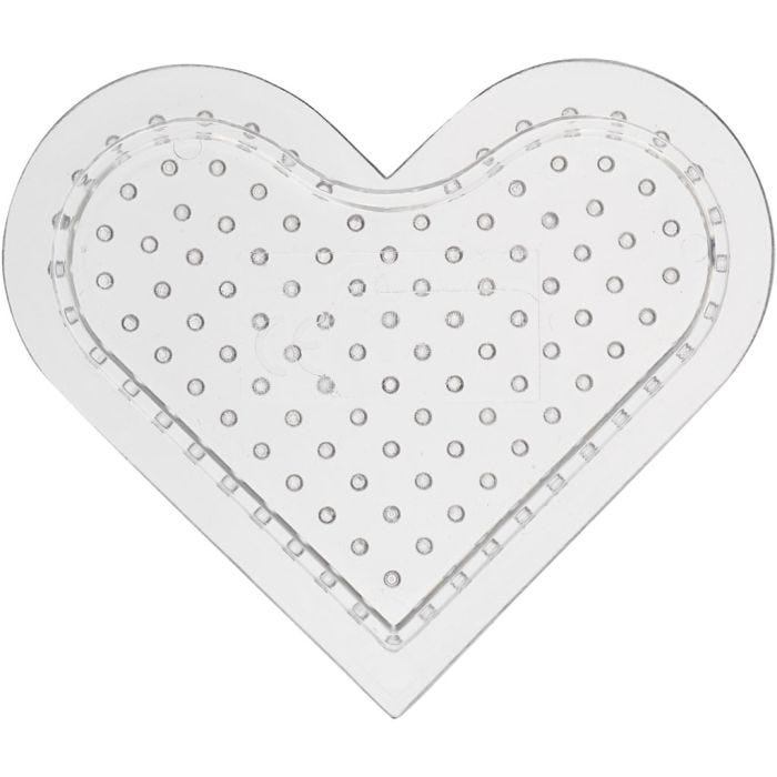 Plaque à picots, petit coeur, dim. 7 cm, medium, 10 pièces/ 1 Pq.