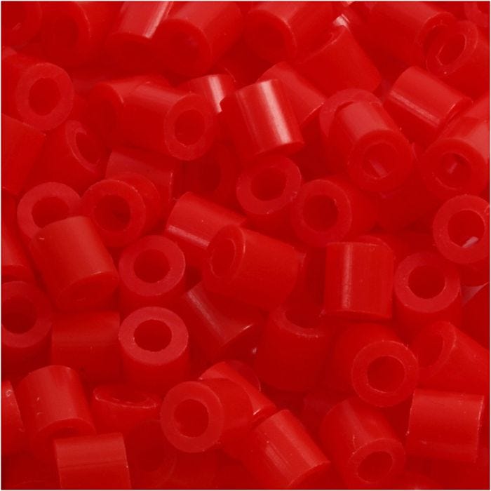 Photo Pearls, dim. 5x5 mm, diamètre intérieur 2,5 mm, medium, rouge (19), 6000 pièces/ 1 Pq.