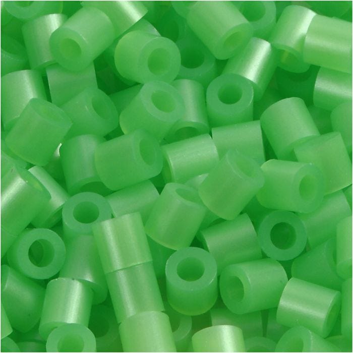 Photo Pearls, dim. 5x5 mm, diamètre intérieur 2,5 mm, medium, vert nacre (22), 6000 pièces/ 1 Pq.