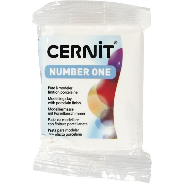 Cernit, opaque white (027), 56 gr/ 1 Pq.