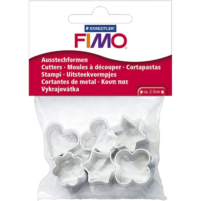 FIMO - emporte-pièces, 6 pièces/ 1 Pq.