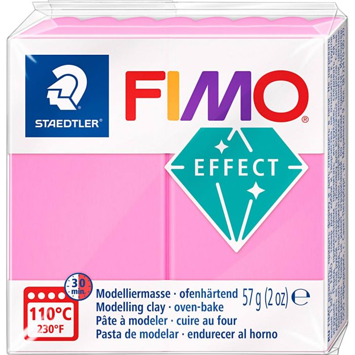 FIMO effect, rose néon, 57 gr/ 1 Pq.
