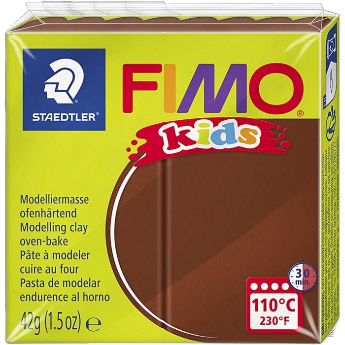 Pâte FIMO® pour Enfant, brun, 42 gr/ 1 Pq.