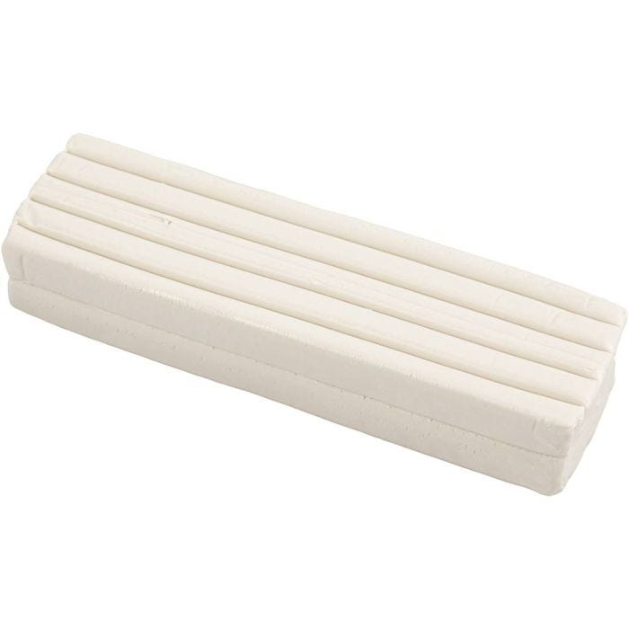 Pâte à Modeler , dim. 13x6x4 cm, blanc, 500 gr/ 1 Pq.