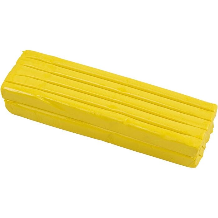 Pâte à Modeler , dim. 13x6x4 cm, jaune, 500 gr/ 1 Pq.
