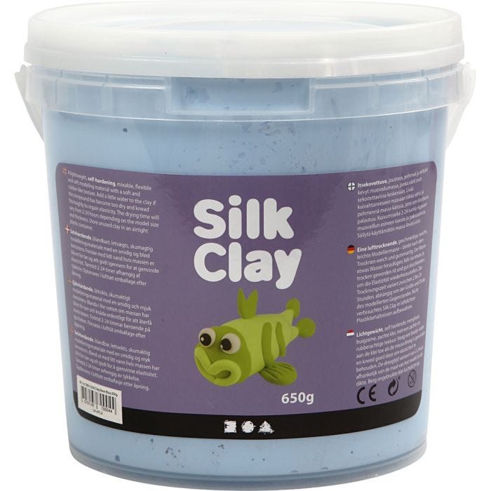Silk Clay®, bleu néon, 650 gr/ 1 seau