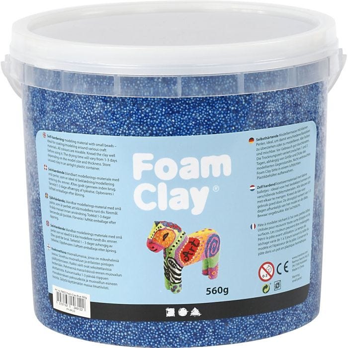 Foam Clay®, bleu, 560gr/ 1 seau