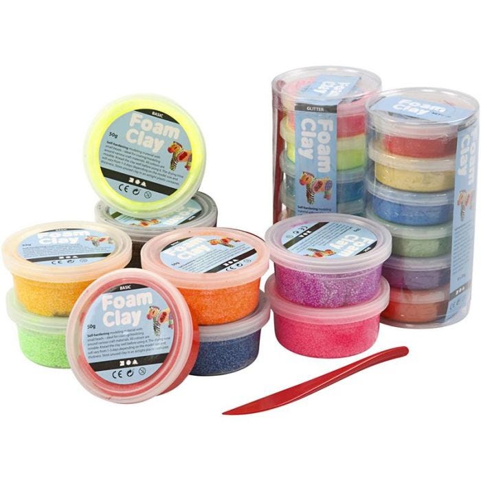 Foam Clay®, ass. de couleurs, 22 boîte/ 1 set