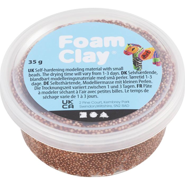 Foam Clay®, brun, 35 gr/ 1 boîte