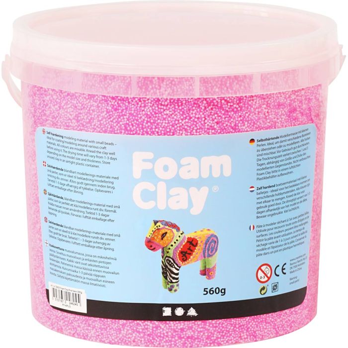 Foam Clay®, rose, 560 gr/ 1 seau