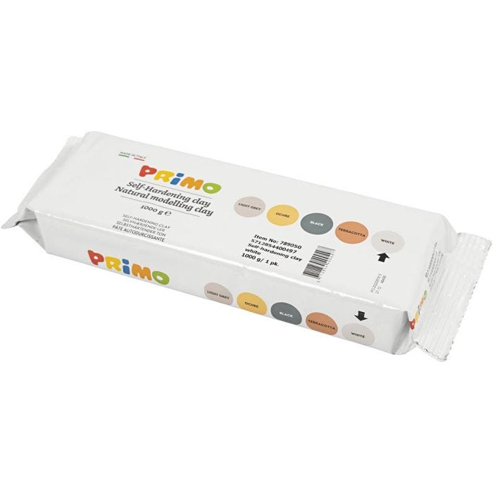Argile Autodurcissante, blanc, 1000 gr/ 1 Pq.