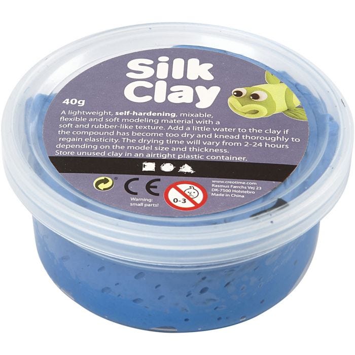 Silk Clay®, bleu, 40gr/ 1 boîte