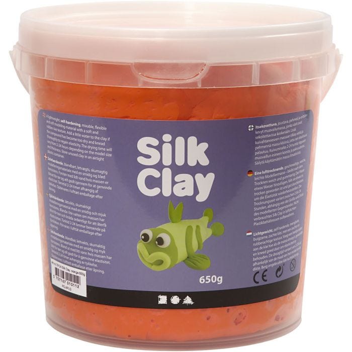 Silk Clay®, orange, 650 gr/ 1 seau