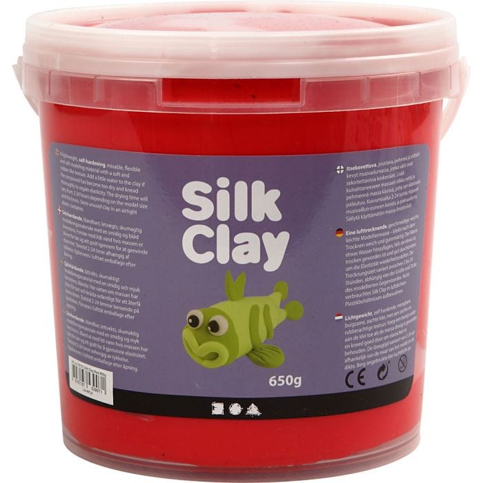 Silk Clay®, rouge, 650gr/ 1 seau
