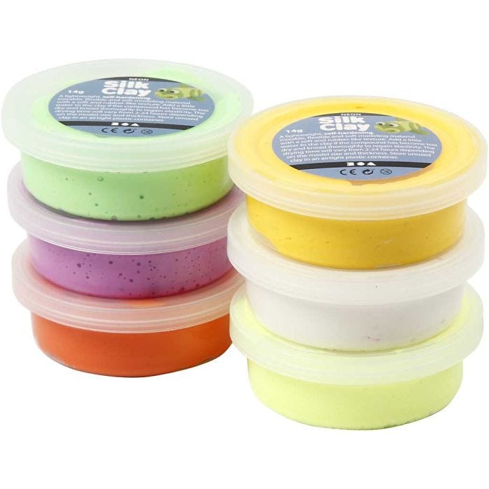 Silk Clay®, couleurs de printemps, 6x14gr/ 1 Pq.