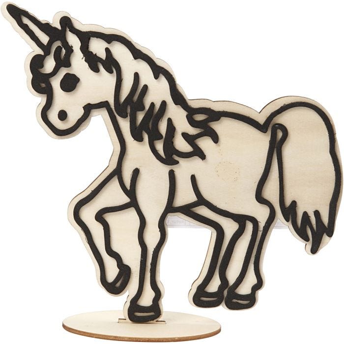 Figurine décorative, Licorne, 19 cm, 1 pièce